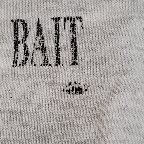 Vintage 80s Funny Fisherman Humor Sweatshirt XL 23x25 Gray - Picture 10 of 14